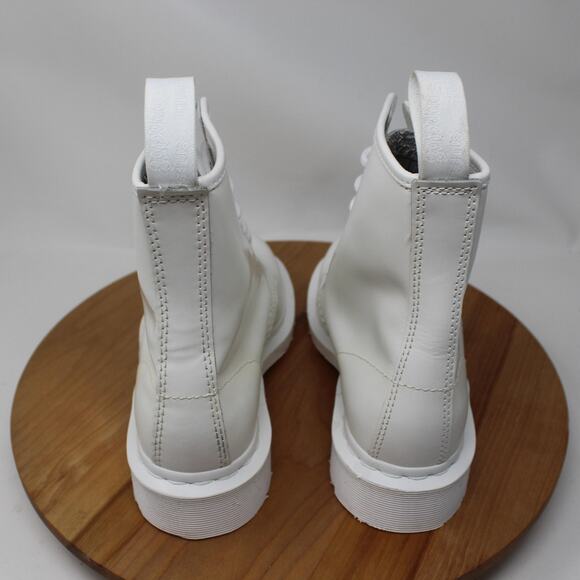 Dr Martens Boots Women 6 14357 Mono Smooth Leather Combat 8 Eye Grunge Punk Goth - Picture 4 of 11